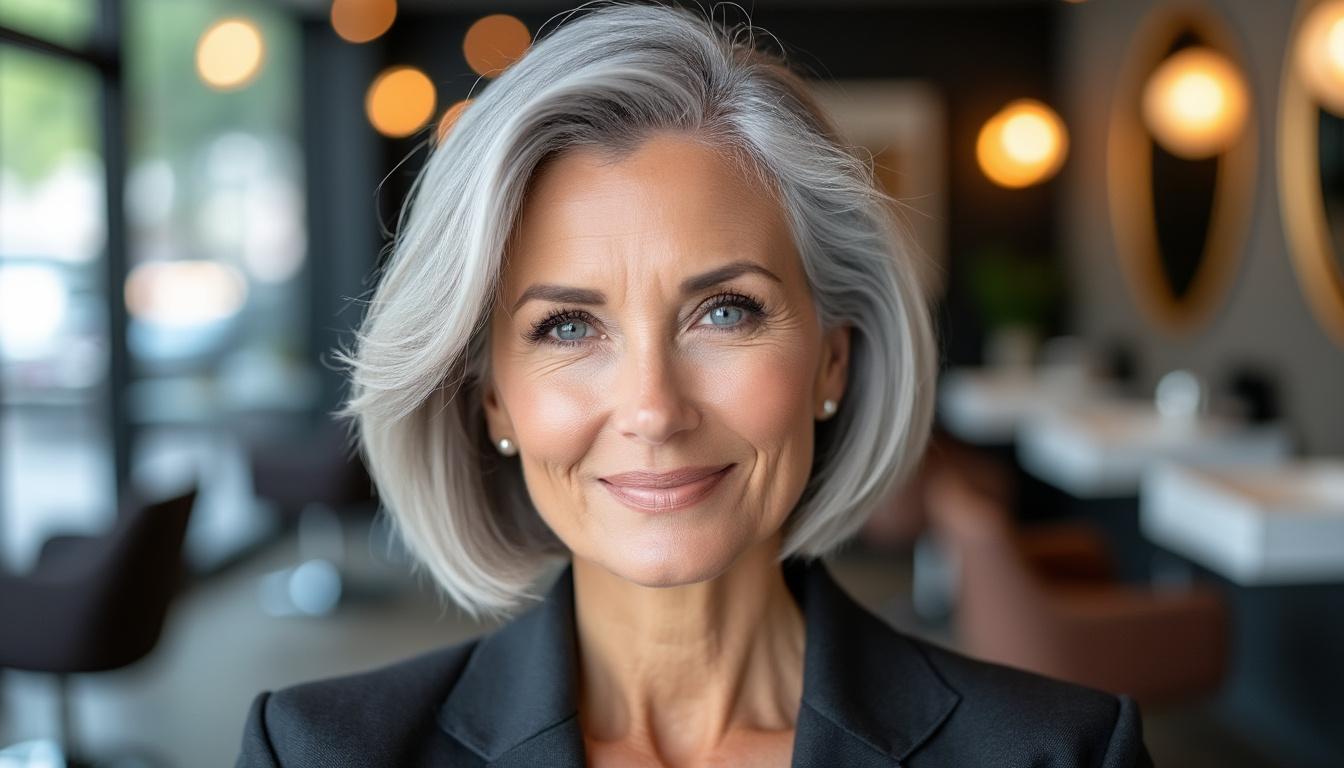 découvrez des coiffures élégantes et adaptées pour les femmes de 60 ans épanouies, mettant en valeur chaque type de cheveux avec style et modernité.