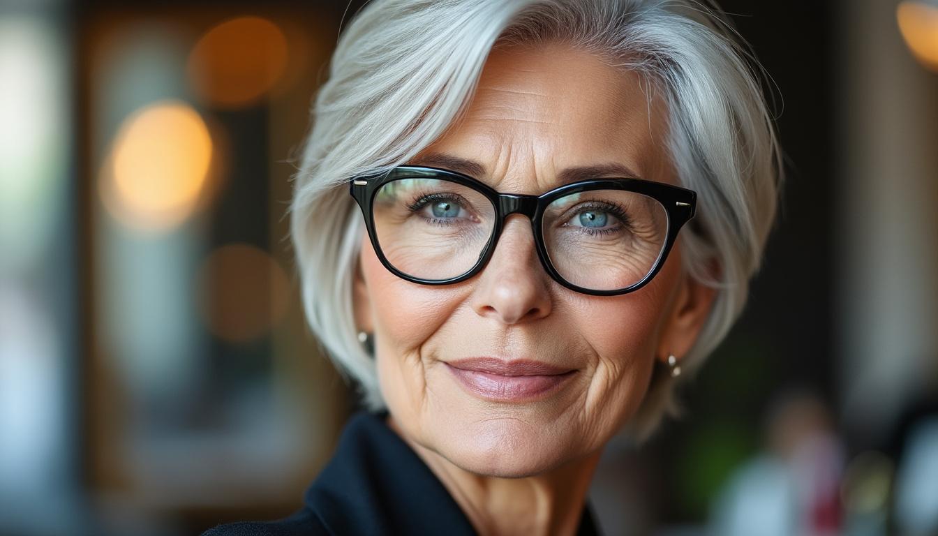 découvrez des inspirations de coupes de cheveux courtes pour femmes de 70 ans portant des lunettes, avec des conseils pratiques pour sublimer votre style et votre personnalité.