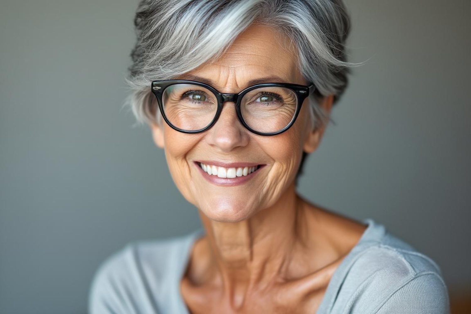 Coupe de cheveux court femme 70 ans avec lunettes : inspirations et conseils