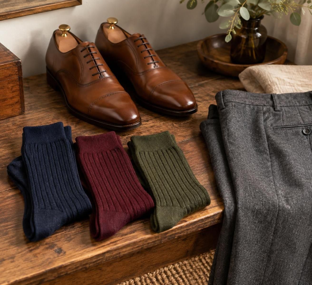 découvrez quelles couleurs de chaussettes s’accordent avec des chaussures marron et composez des tenues harmonieuses, du style décontracté au plus élégant.