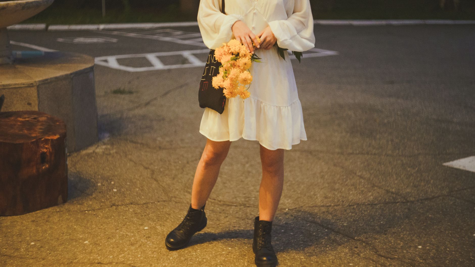 Choisir des bottines selon la longueur de la robe — bottines avec robe tenue