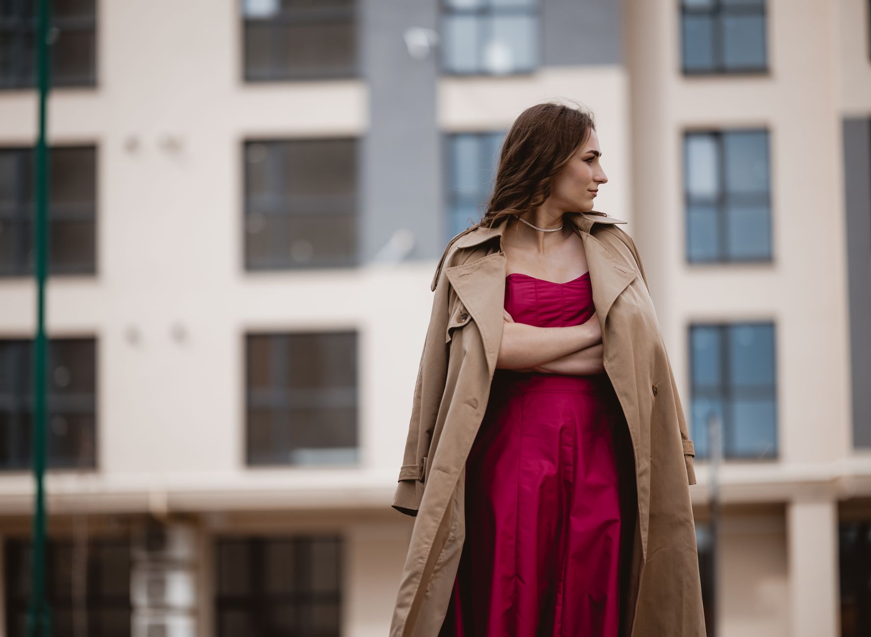 Manteau ou veste avec une — robe longue avec manteau